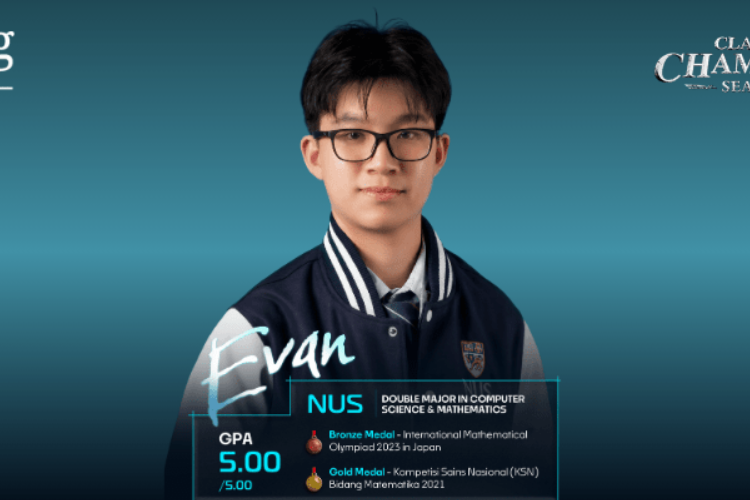 Profil Evan Nathanael Clash of Champions Season 3, Mahasiswa Double Major National University of Singapore